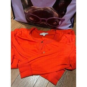 Ann Taylor Loft Cardigan XXL Orange